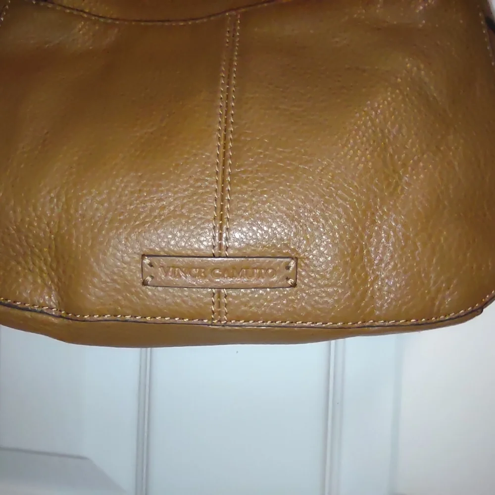 Vince Camuto Brown pebbled leather crossbody / Purse - Picture 12 of 16